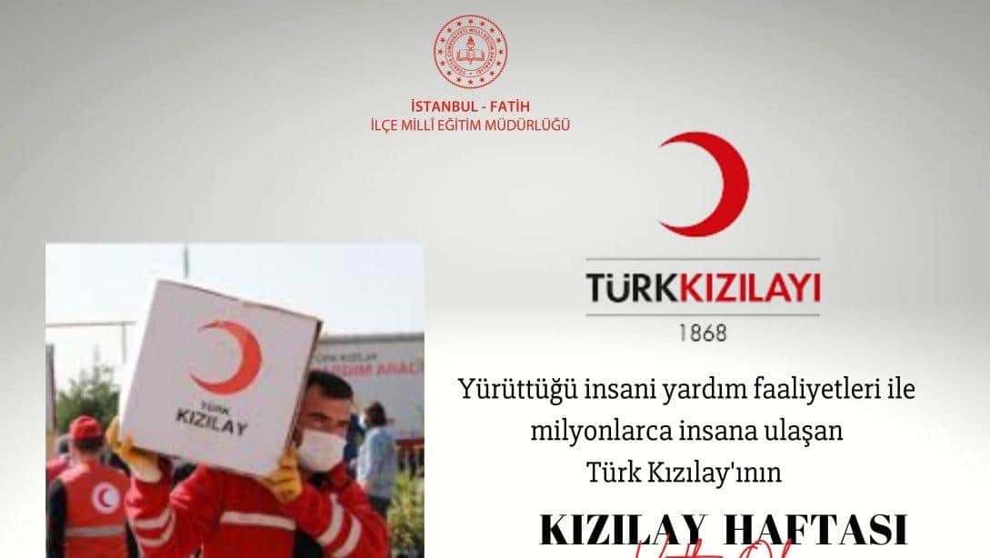 Kızılay Haftası Kutlu Olsun